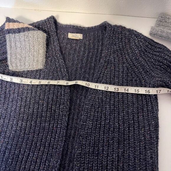 Fat Face Open Front Cardigan Navy Sweater Size 2 - Picture 9 of 9